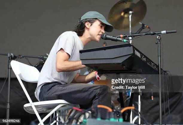 Alex G performs onstage during Day 1 of 2018 Boston Calling Music Festival at Harvard Athletic Complex on May 25, 2018 in Boston, Massachusetts.