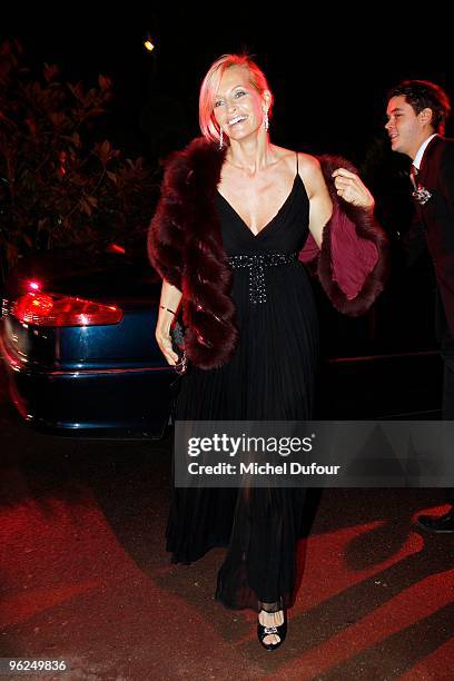 Estelle Lefebure attend the Fashion Dinner for AIDS at the Pavillon d'Armenonville on January 28, 2010 in Paris, France.