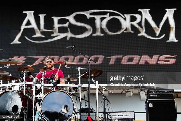 Peter Alcorn of Alestorm performs onboard the cruise liner 'Independence of the Seas' during the '70000 Tons of Metal' Heavy Metal Cruise Festival on...