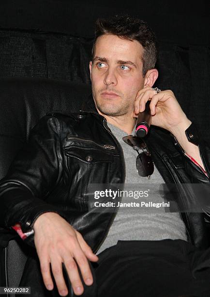 Joey MacIntire from New Kids on the Block promotes "Coming Home" at AMC Loews Raceway 10 on January 28, 2010 in Westbury, New York.