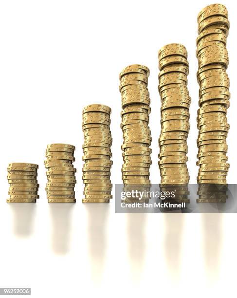 Pound Stack Pound Coin Chart Photos and Premium High Res Pictures - Getty Images
