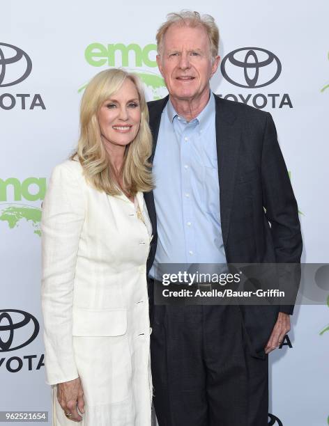 Actors Rachelle Carson and Ed Begley Jr. Attend the 28th Annual EMA Awards Ceremony at Montage Beverly Hills on May 22, 2018 in Beverly Hills,...