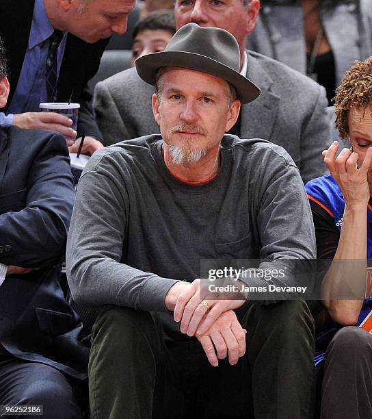 Matthew Modine attends the Toronto Raptors vs. New York Knicks game at Madison Square Garden on January 28, 2010 in New York City.