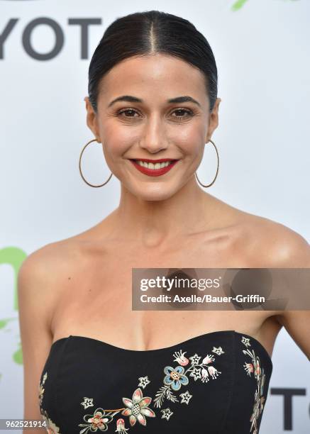 Actress Emmanuelle Chriqui attends the 28th Annual EMA Awards Ceremony at Montage Beverly Hills on May 22, 2018 in Beverly Hills, California.