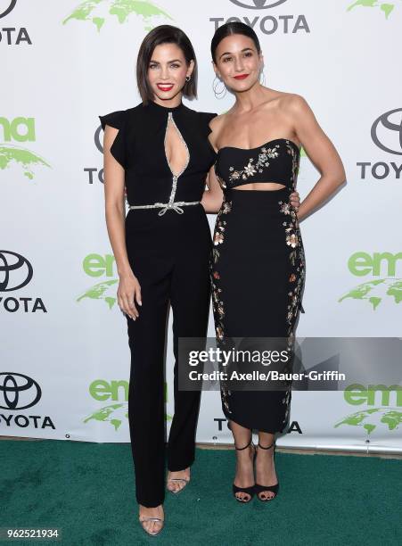 Actors Jenna Dewan and Emmanuelle Chriqui attend the 28th Annual EMA Awards Ceremony at Montage Beverly Hills on May 22, 2018 in Beverly Hills,...