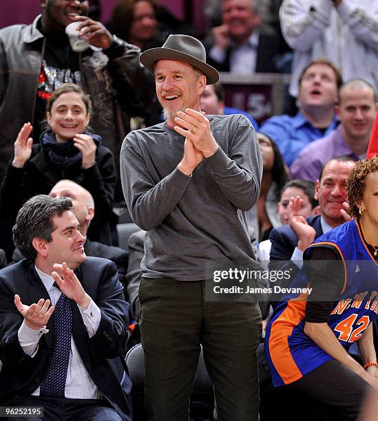 Matthew Modine attends the Toronto Raptors vs. New York Knicks game at Madison Square Garden on January 28, 2010 in New York City.