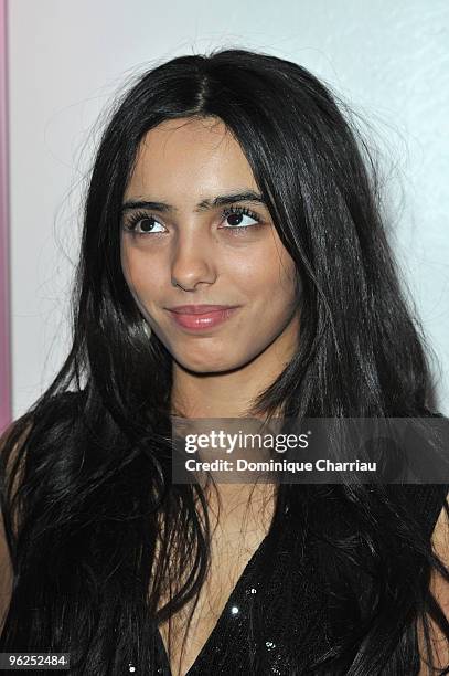 Hafsia Herzi attends Fashion Dinner For AIDS at Pavillon d'Armenonville on January 28, 2010 in Paris, France.