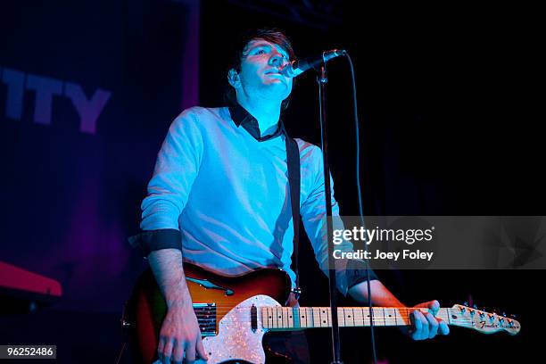 Owl City performs in a sold out concert at the Lifestyle Communities Pavilion on January 28, 2010 in Columbus, Ohio.