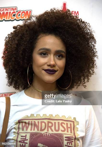 Actress Nathalie Emmanuel attends the Argentina ComicCon at Costa Salguero on May 25, 2018 in Buenos Aires, Argentina.