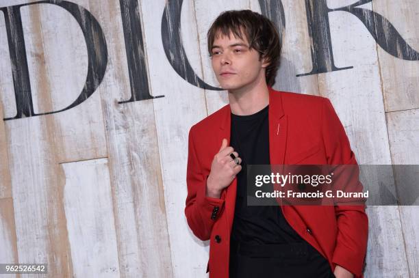 Charlie Heaton attends the Christian Dior Couture S/S19 Cruise Collection Photocall At Grandes Ecuries De Chantillyon May 25, 2018 in Chantilly,...