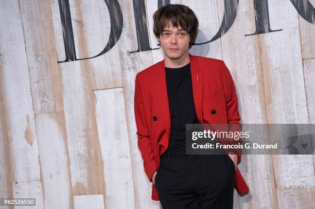 Charlie Heaton attends the Christian Dior Couture S/S19 Cruise Collection Photocall At Grandes Ecuries De Chantillyon May 25, 2018 in Chantilly,...