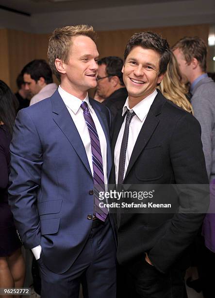 Neil Patrick Harris and David Burtka appears at ALAC Opening Night at Pacific Design Center on January 28, 2010 in West Hollywood, California.