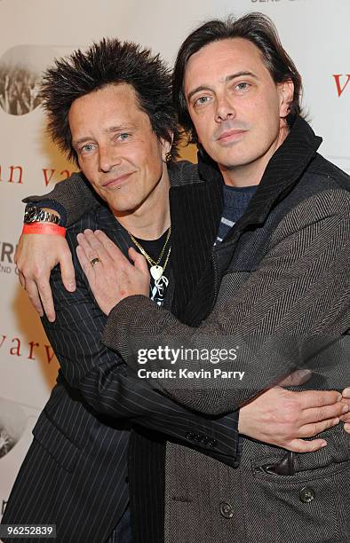 Musicians Billy Morrison and Donovan Leitch attend the John Varvatos GRAMMY Event on January 28, 2010 in Los Angeles, California.