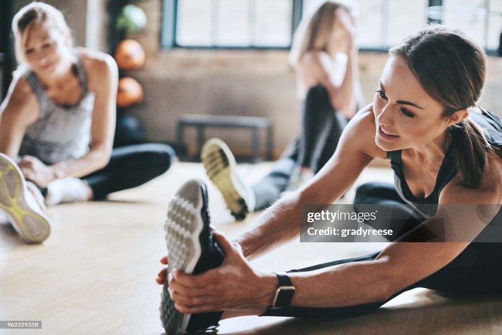 Tenemos que limber up antes de un entrenamiento