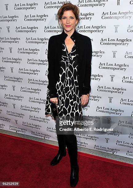 Actress Melinda McGraw arrives at the opening night gala of the 1st Annual Art Los Angeles Contemporary held at the Pacific Design Center on January...