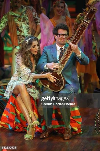 Victoria Swarovski and Daniel Hartwich during the 10th show of the 11th season of the television competition 'Let's Dance' on May 25, 2018 in...