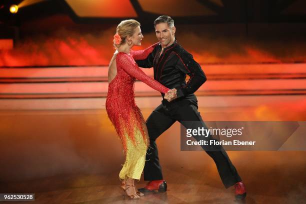 Iris Mareike Steen and Christian Polanc during the 10th show of the 11th season of the television competition 'Let's Dance' on May 25, 2018 in...