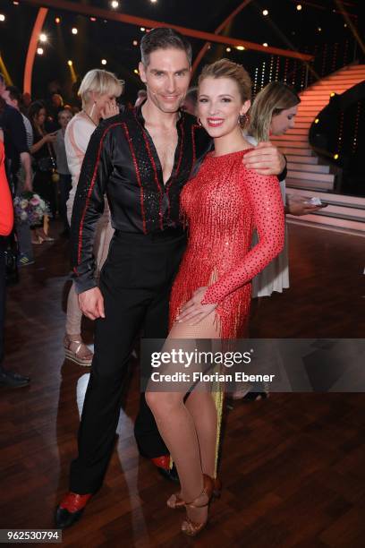 Iris Mareike Steen and Christian Polanc during the 10th show of the 11th season of the television competition 'Let's Dance' on May 25, 2018 in...