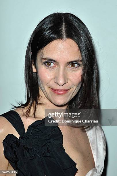 Geraldine Pailhas attends Fashion Dinner For AIDS at Pavillon d'Armenonville on January 28, 2010 in Paris, France.