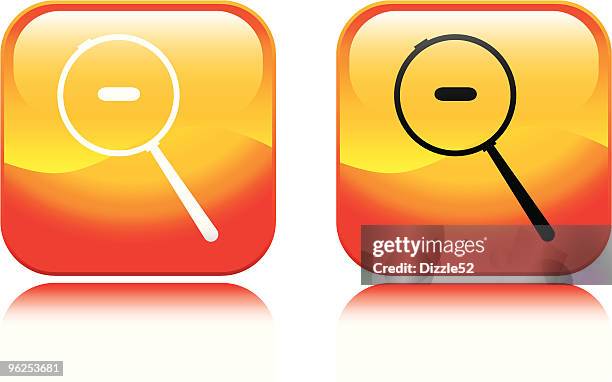 zoom out icon - pulling back stock illustrations