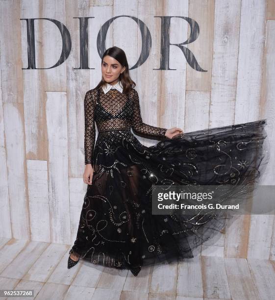 Camila Coelho attends the Christian Dior Couture S/S19 Cruise Collection Photocall At Grandes Ecuries De Chantillyon May 25, 2018 in Chantilly,...