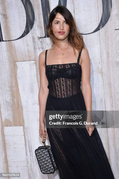 Jeanne Damas attends the Christian Dior Couture S/S19 Cruise Collection Photocall At Grandes Ecuries De Chantillyon May 25, 2018 in Chantilly, France.