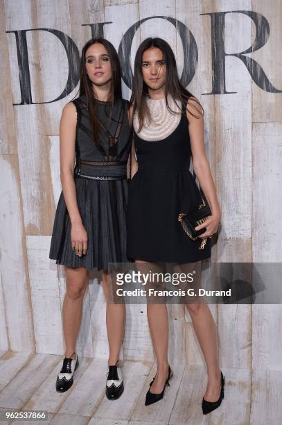 Vera Arrivabene and Viola Arrivabene attend the Christian Dior Couture S/S19 Cruise Collection Photocall At Grandes Ecuries De Chantillyon May 25,...