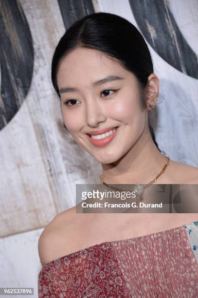 Yang Ora Caiyu attends the Christian Dior Couture S/S19 Cruise Collection Photocall At Grandes Ecuries De Chantillyon May 25, 2018 in Chantilly,...