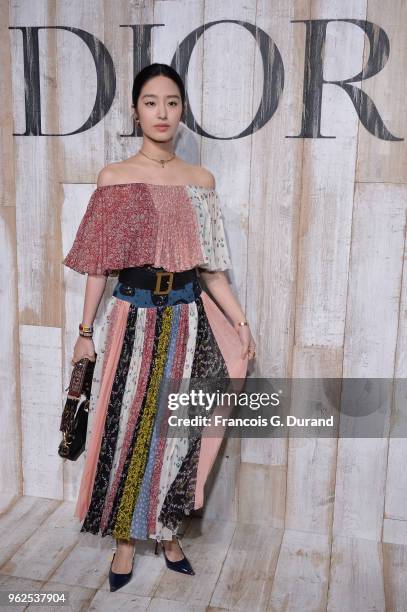 Yang Ora Caiyu attends the Christian Dior Couture S/S19 Cruise Collection Photocall At Grandes Ecuries De Chantillyon May 25, 2018 in Chantilly,...