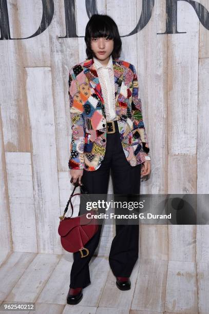 Hanna chan attends the Christian Dior Couture S/S19 Cruise Collection Photocall At Grandes Ecuries De Chantillyon May 25, 2018 in Chantilly, France.