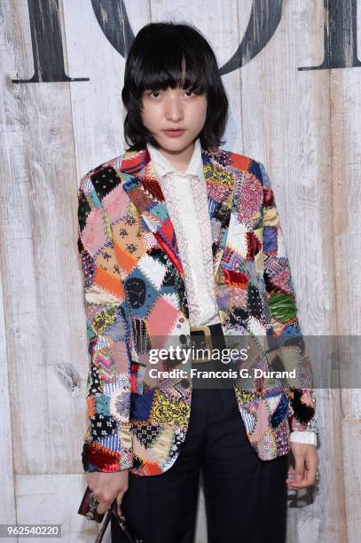 Hanna chan attends the Christian Dior Couture S/S19 Cruise Collection Photocall At Grandes Ecuries De Chantillyon May 25, 2018 in Chantilly, France.