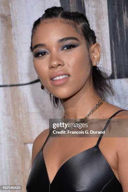 Alexandra Shipp attends the Christian Dior Couture S/S19 Cruise Collection Photocall At Grandes Ecuries De Chantillyon May 25, 2018 in Chantilly,...