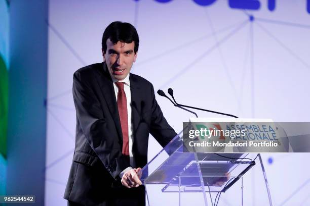 Italian politician Maurizio Martina attends Partito Democratico National Assembly at Hotel Ergife. Rome, May 19th 2018