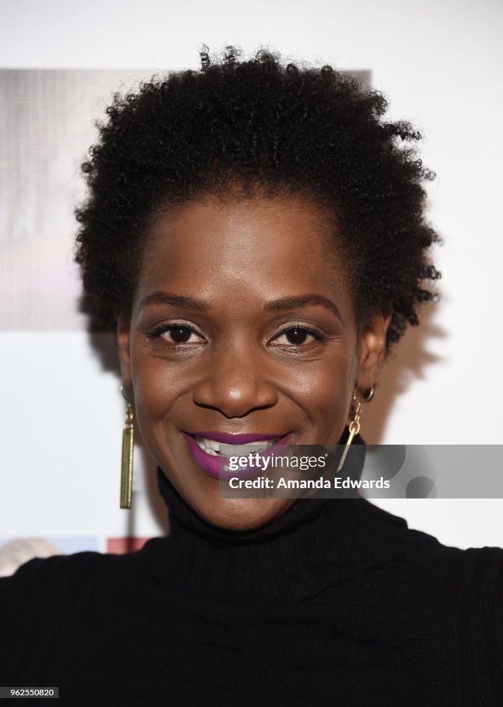 Actress Kelsey Scott arrives at the FYC Us Independents Screenings