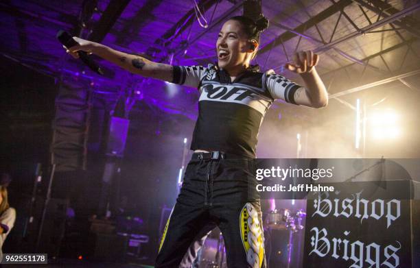 Singer Bishop Briggs performs at The Underground on May 25, 2018 in Charlotte, North Carolina.