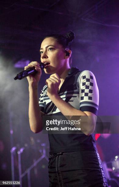 Singer Bishop Briggs performs at The Underground on May 25, 2018 in Charlotte, North Carolina.