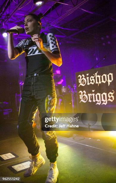 Singer Bishop Briggs performs at The Underground on May 25, 2018 in Charlotte, North Carolina.