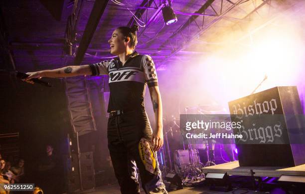 Singer Bishop Briggs performs at The Underground on May 25, 2018 in Charlotte, North Carolina.