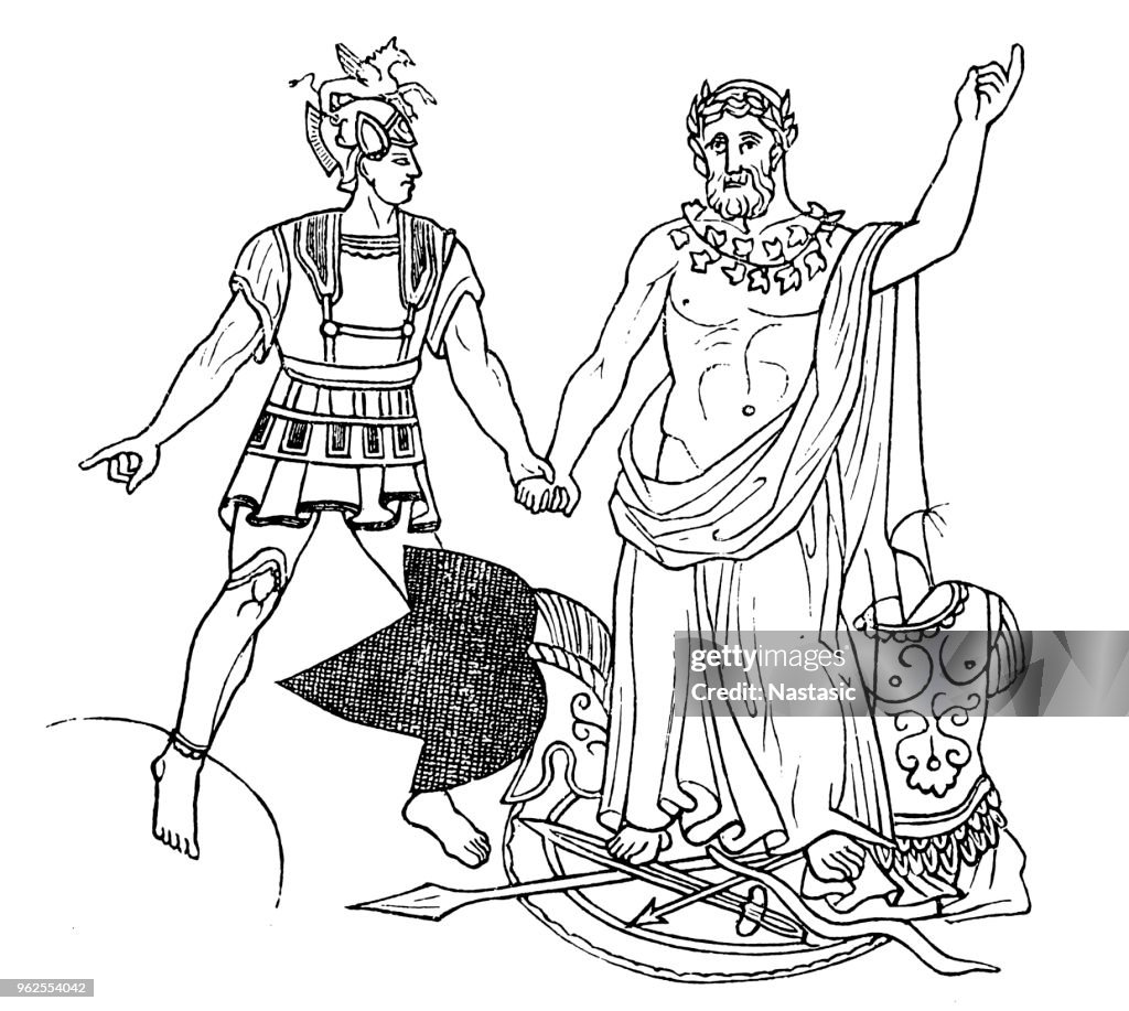 Aeneas and King Latinus