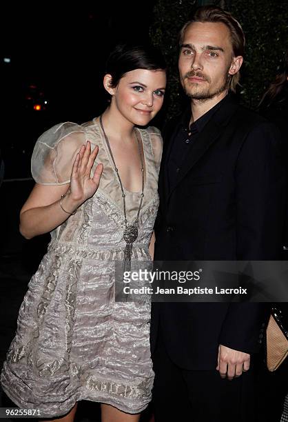 Ginnifer Goodwin and Joey Kern are seen in West Hollywood on January 28, 2010 in Los Angeles, California.