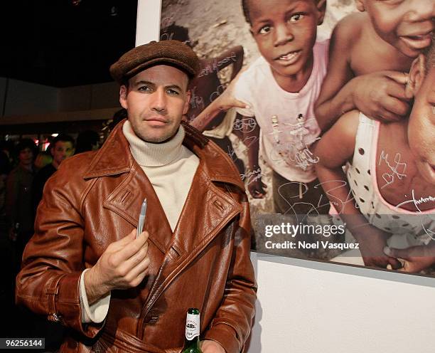 Billy Zane attends the Artists For Haiti Art Auction at Bergamot Station on January 28, 2010 in Santa Monica, California.