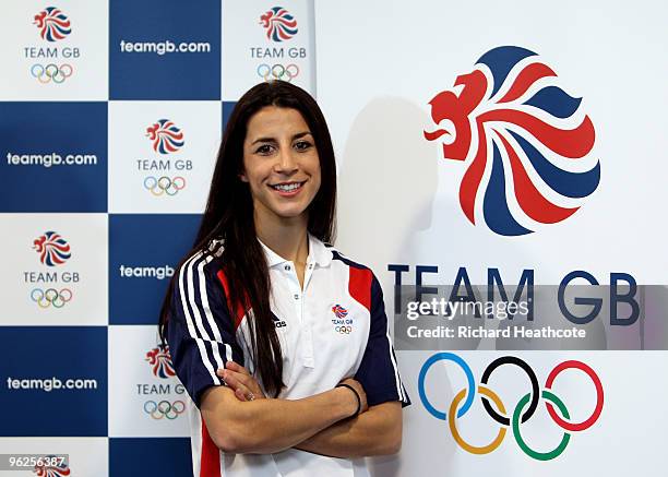 Shelley Rudman poses for a picture during the announcement of the Team GB Skeleton Athletes who will compete at the Vancouver 2010 Winter Olympics in...