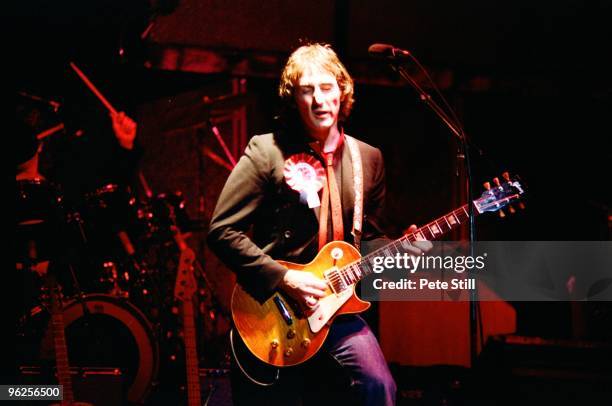 Denny Laine of Wings performs on stage at The Lewisham Odeon on December 3rd, 1979 in London, United Kingdom.