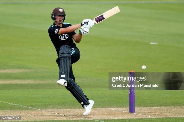 Will Jacks of Surrey bats during the Royal London One-Day Cup match between Surrey and Gloucestershire at The Kia Oval on May 23, 2018 in London,...