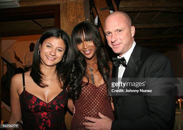 Norma Augenblick, Naomi Campbell and Giuseppe Cipriani, host