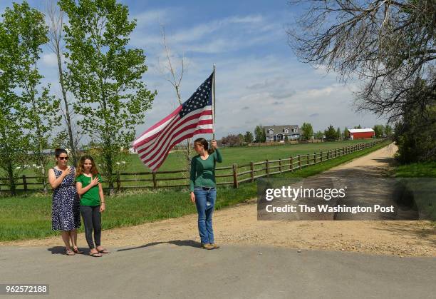 The remains of Army Spc. Gabriel D. Conde of Berthoud, Co., make their way from Northern Colorado Regional Airport to Howe Mortuary as folks wave...