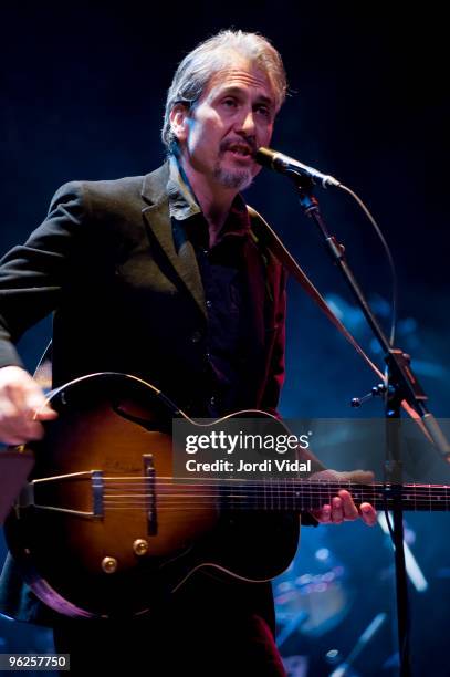 Howe Gelb of Giant Sand performs on stage at Teatro Principal on January 28, 2010 in Castellon de la Plana, Spain.