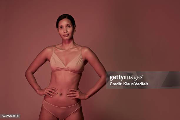 beauty portrait of woman in underwear - knickers photos stock pictures, royalty-free photos & images