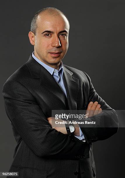 Yuri Milner of DST and Facebook poses during a portrait session at the Digital Life Design conference at HVB Forum on January 26, 2010 in Munich,...
