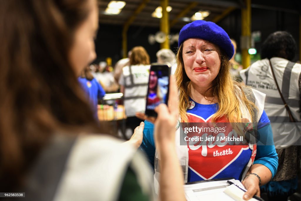 Votes Are Counted In Ireland's Abortion Referendum